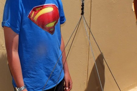 Nog â€˜n nuwe Juniorlid van die klub, Hennie Groenewald tydens die inweegsessie 